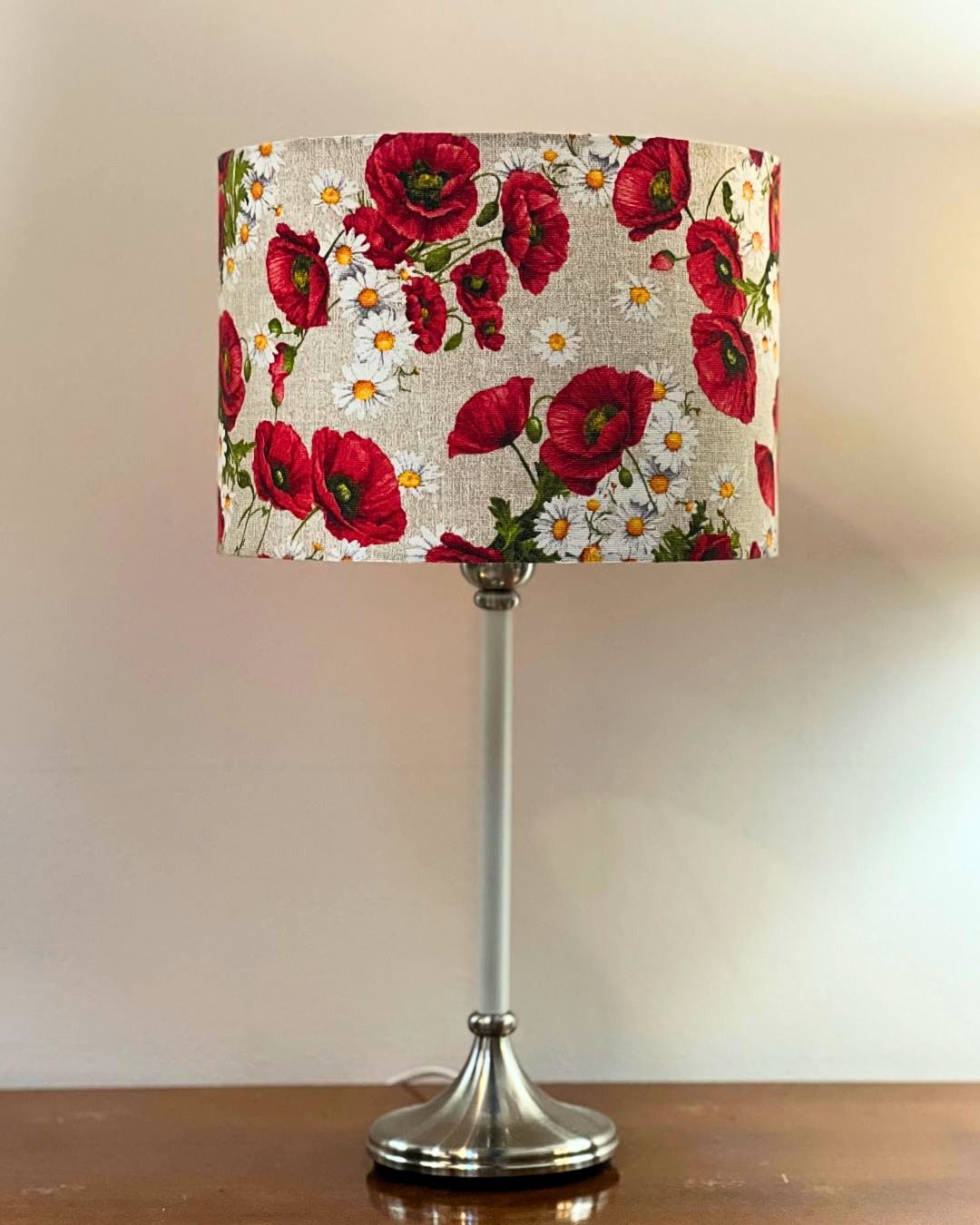 Poppies Κυλινδρικό Καπέλο Φωτιστικού