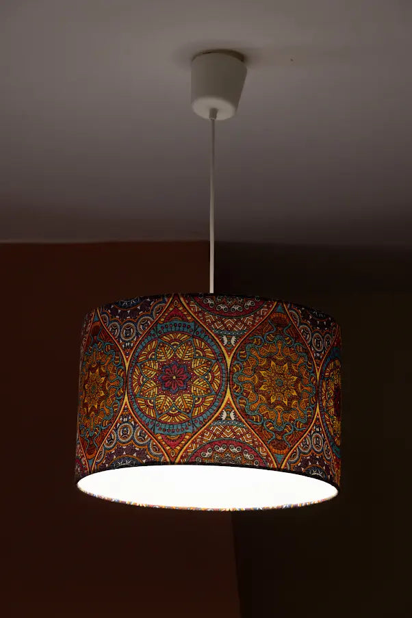 Boho Κυλινδρικό Καπέλο Φωτιστικού