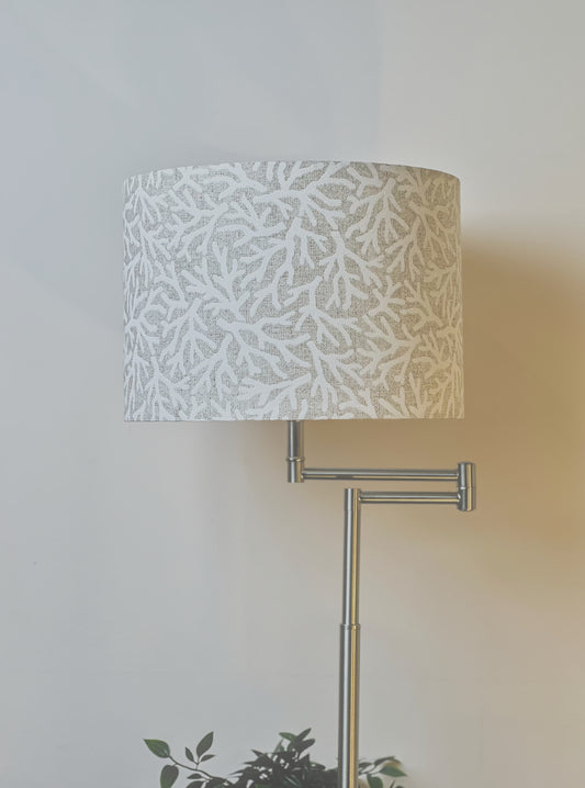 Beige Coral Drum Lampshade