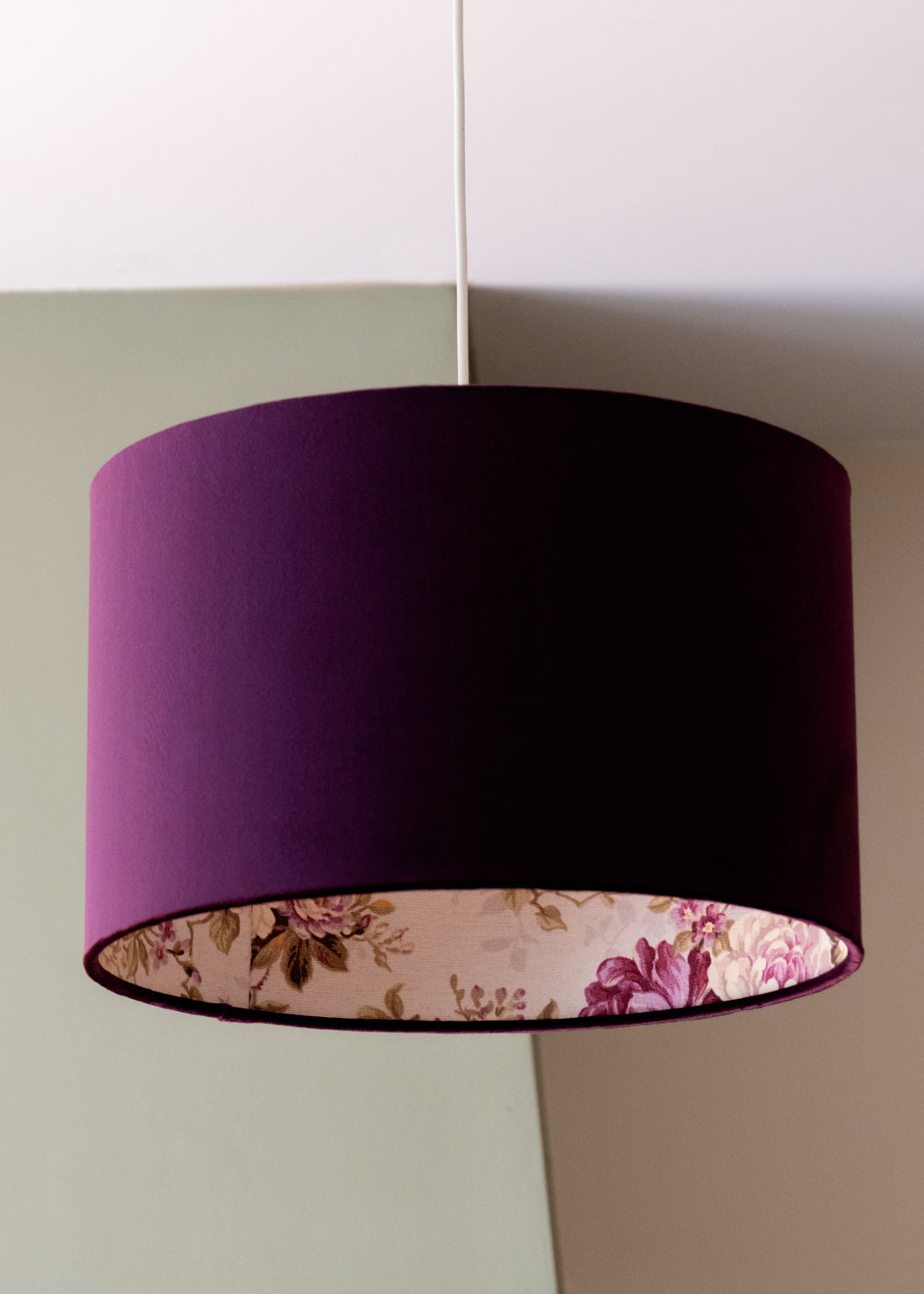 Velvet Flowers of Romance  Drum Lampshade
