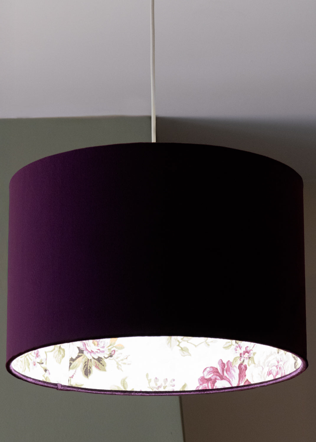 Velvet Flowers of Romance  Drum Lampshade