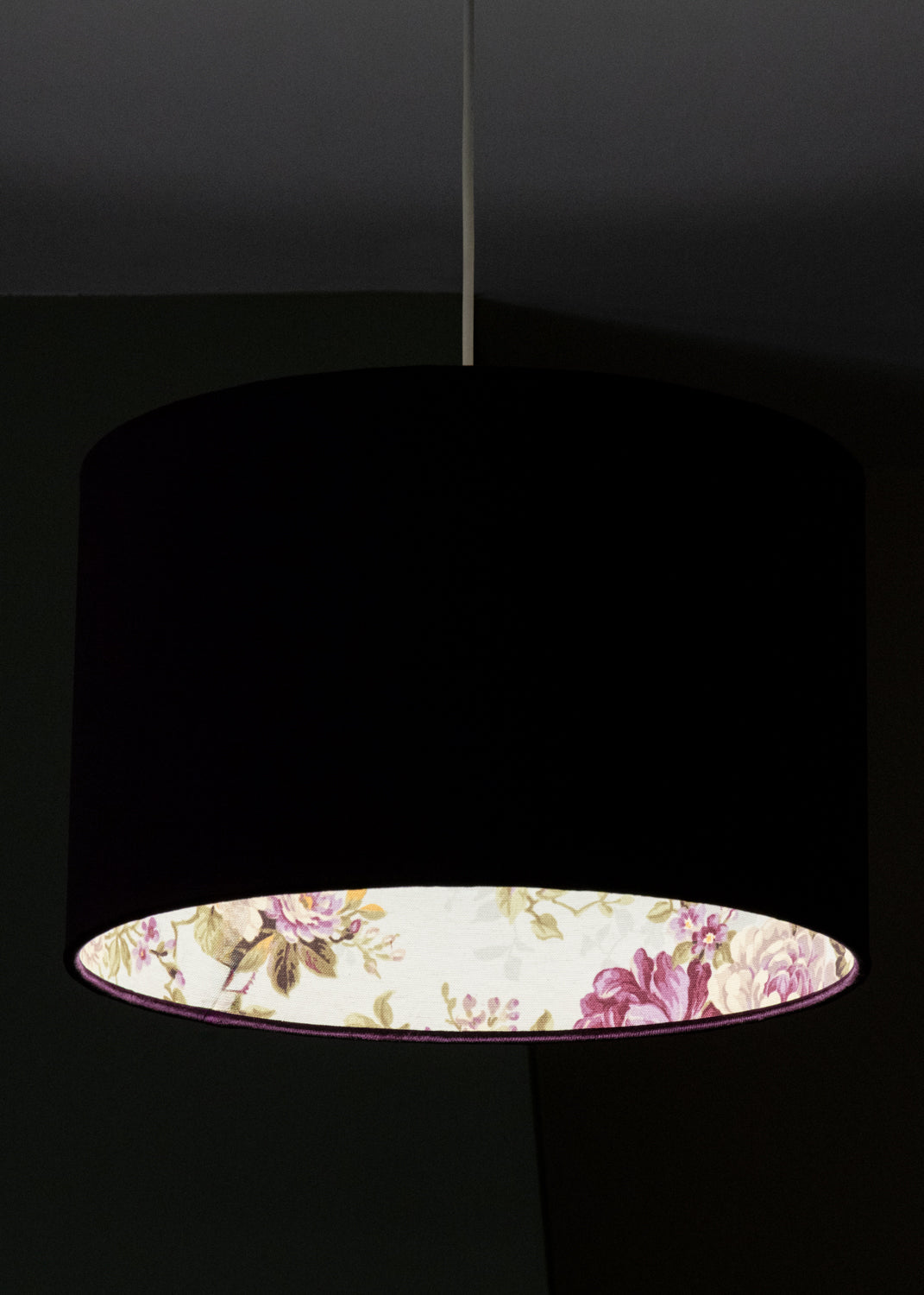 Velvet Flowers of Romance  Drum Lampshade