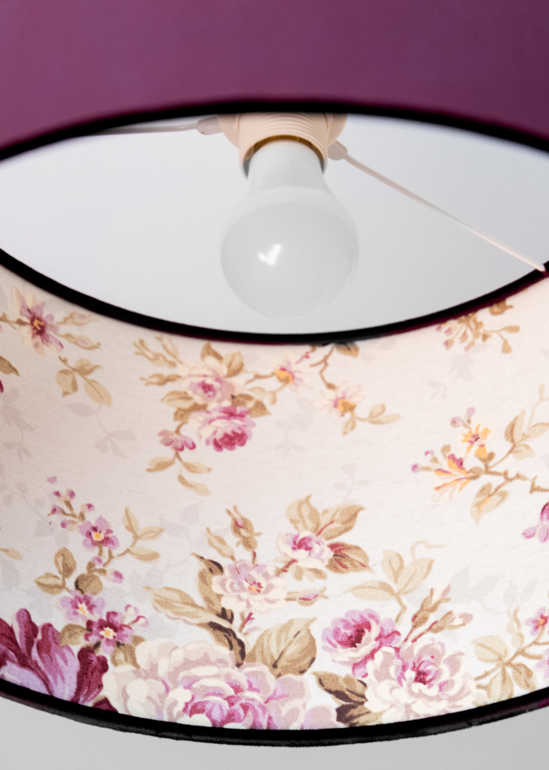Velvet Flowers of Romance  Drum Lampshade