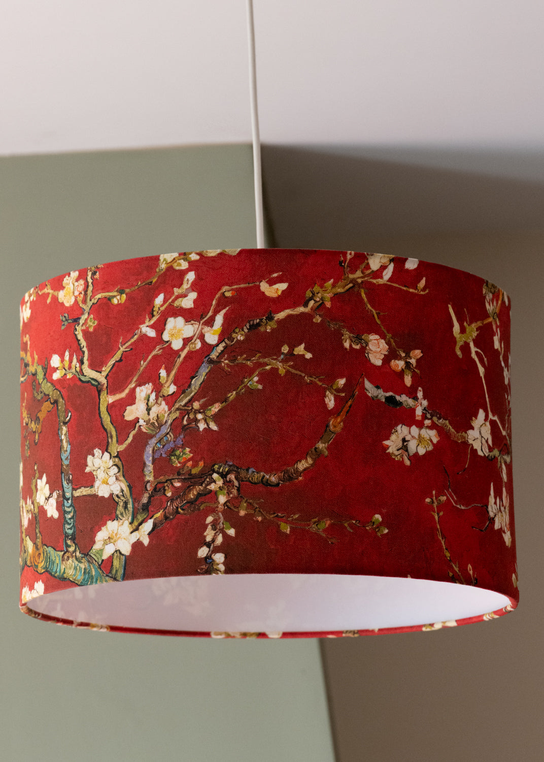 Almond Blossoms Red Van Gogh Abat-jour Cylindrique