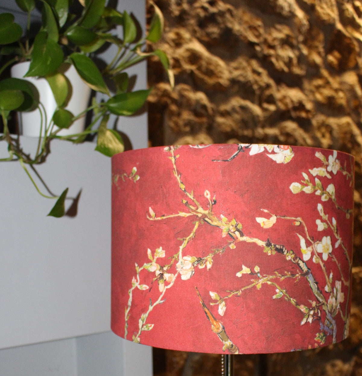 Almond Blossoms Red Van Gogh Abat-jour Cylindrique