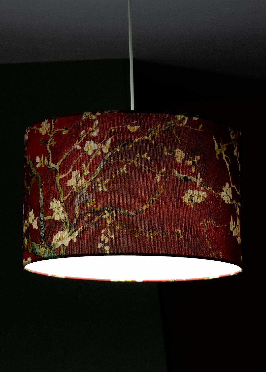 Almond Blossoms Red Van Gogh Abat-jour Cylindrique