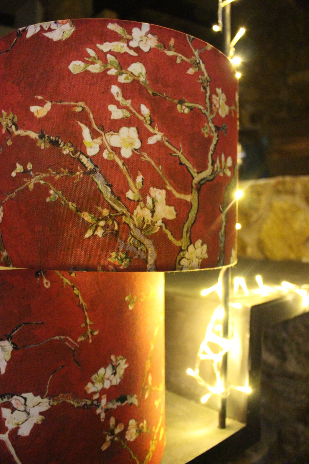 Almond Blossoms Red Van Gogh Abat-jour Cylindrique