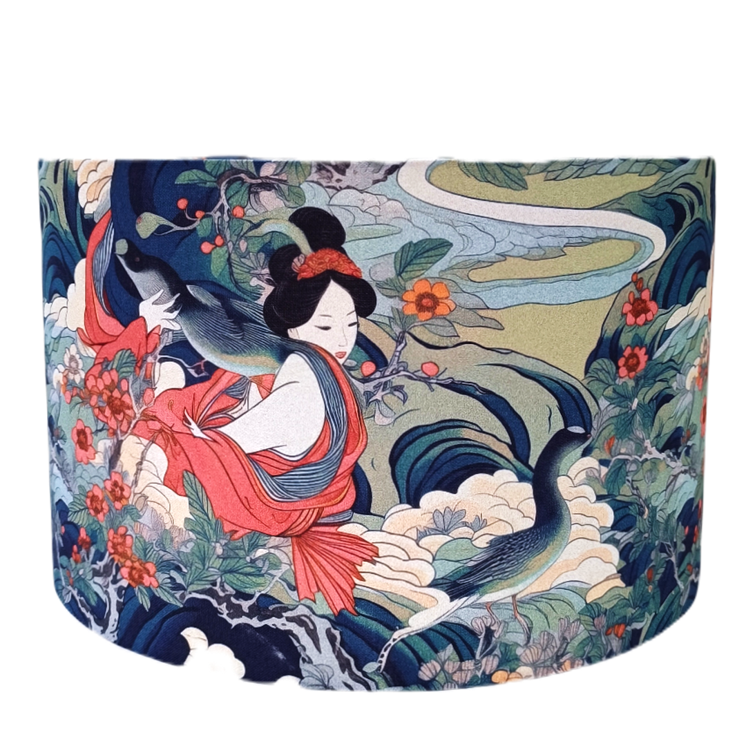 Geisha Κυλινδρικό Καπέλο Φωτιστικού