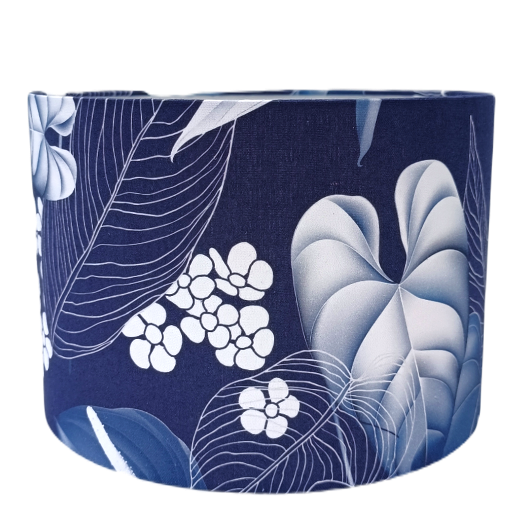 Tropical Blue Drum Lampshade