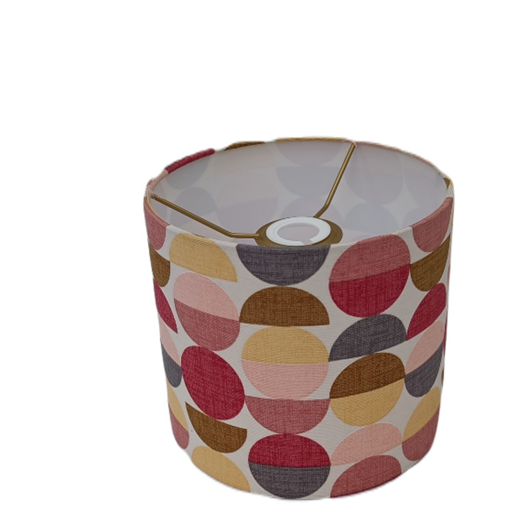 Warm Tone Circles Κυλινδρικό Καπέλο Φωτιστικού